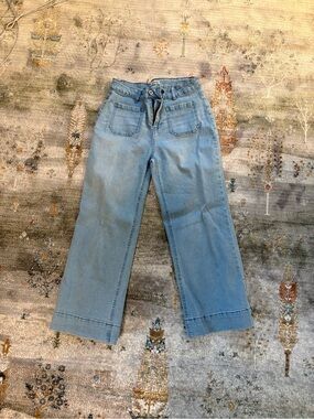 Light Blue Wide-Leg Women’s Jeans